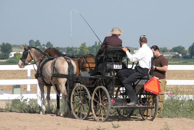 Barbara waiting to start drive