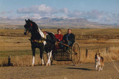 Carolyn and Mack driving out